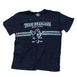 TRUE Religion T Shirt New Craft Short Sleeve Large Black
